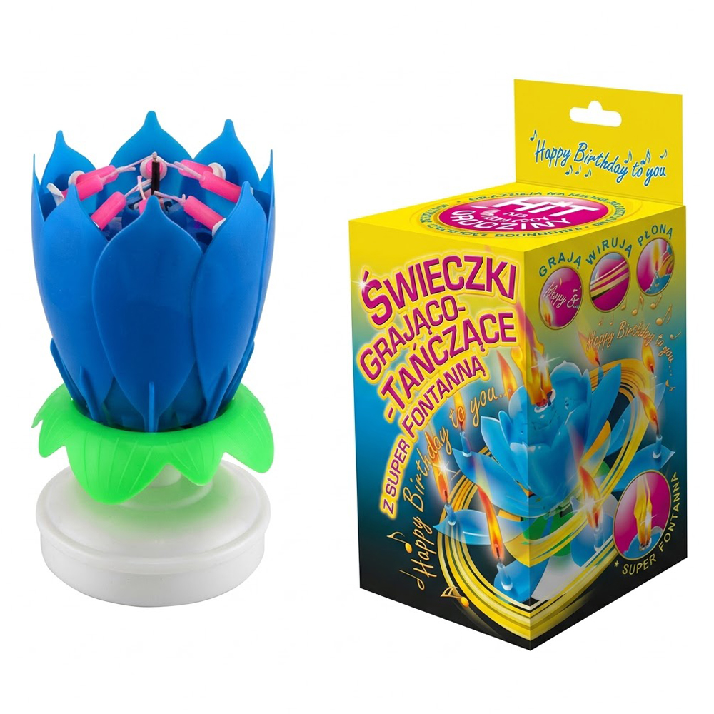 MUZIČKA SVEĆA FONTANA PLAVA JP01/B MUZIČKA SVEĆA FONTANA PLAVA JP01/B